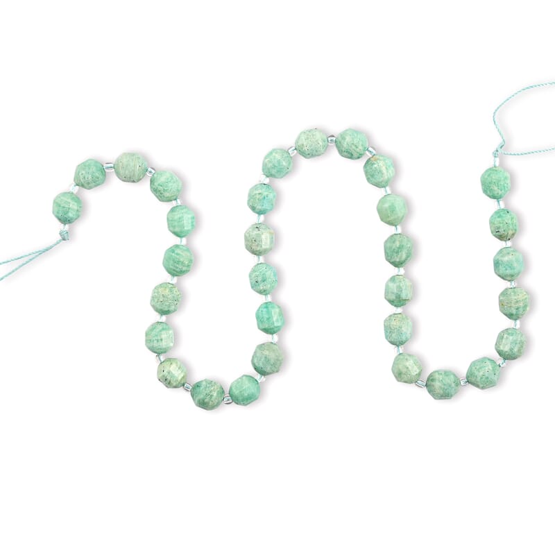 GCS Round Amazonite Beaded Strand (15.5 Inches) 185.70 ctw