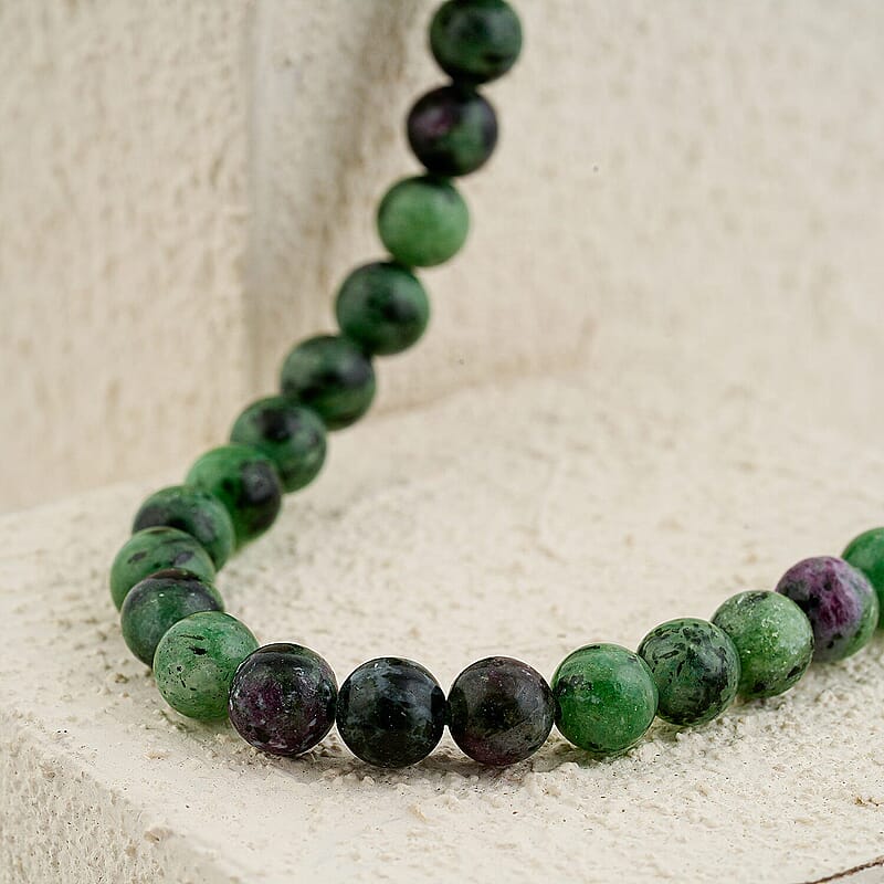 GCS Ruby Zoisite Beaded Strand (15.5 Inches) 147.00 ctw