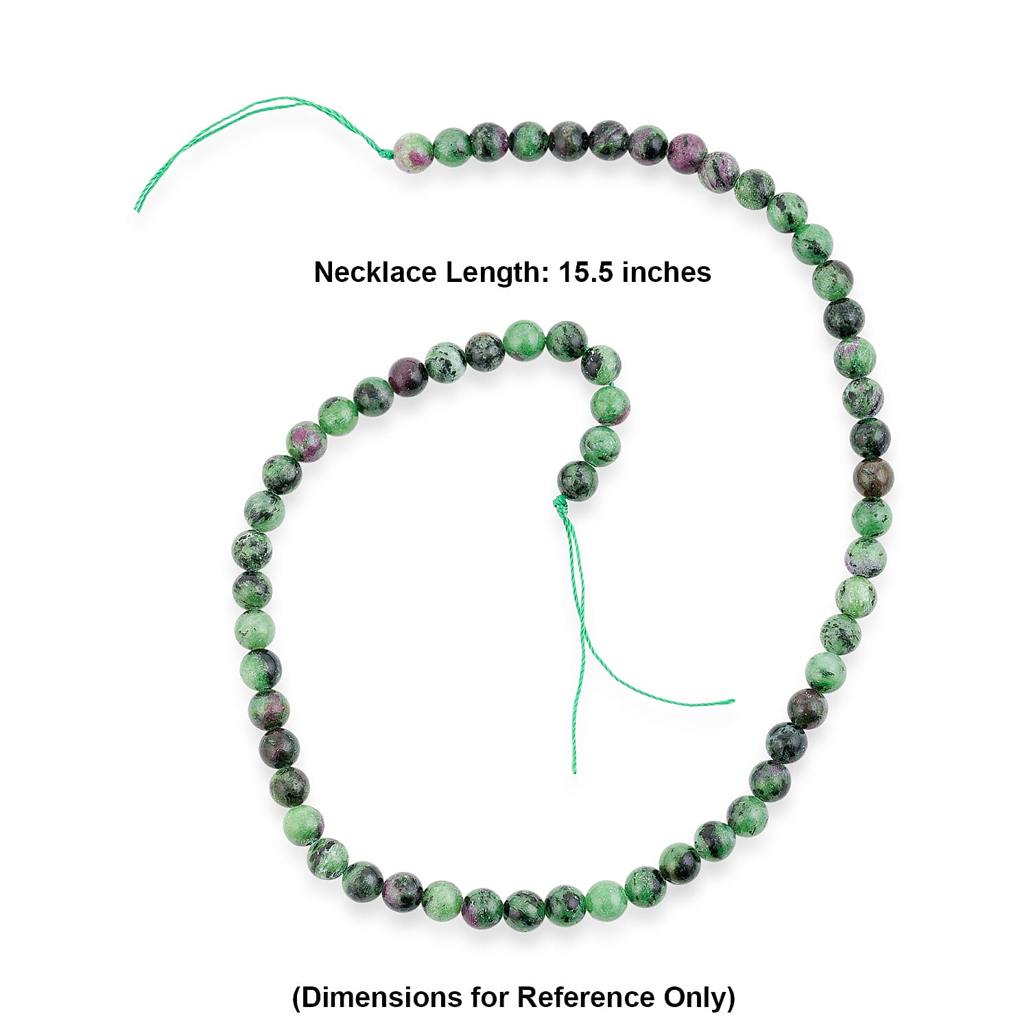 GCS Ruby Zoisite Beaded Strand (15.5 Inches) 147.00 ctw