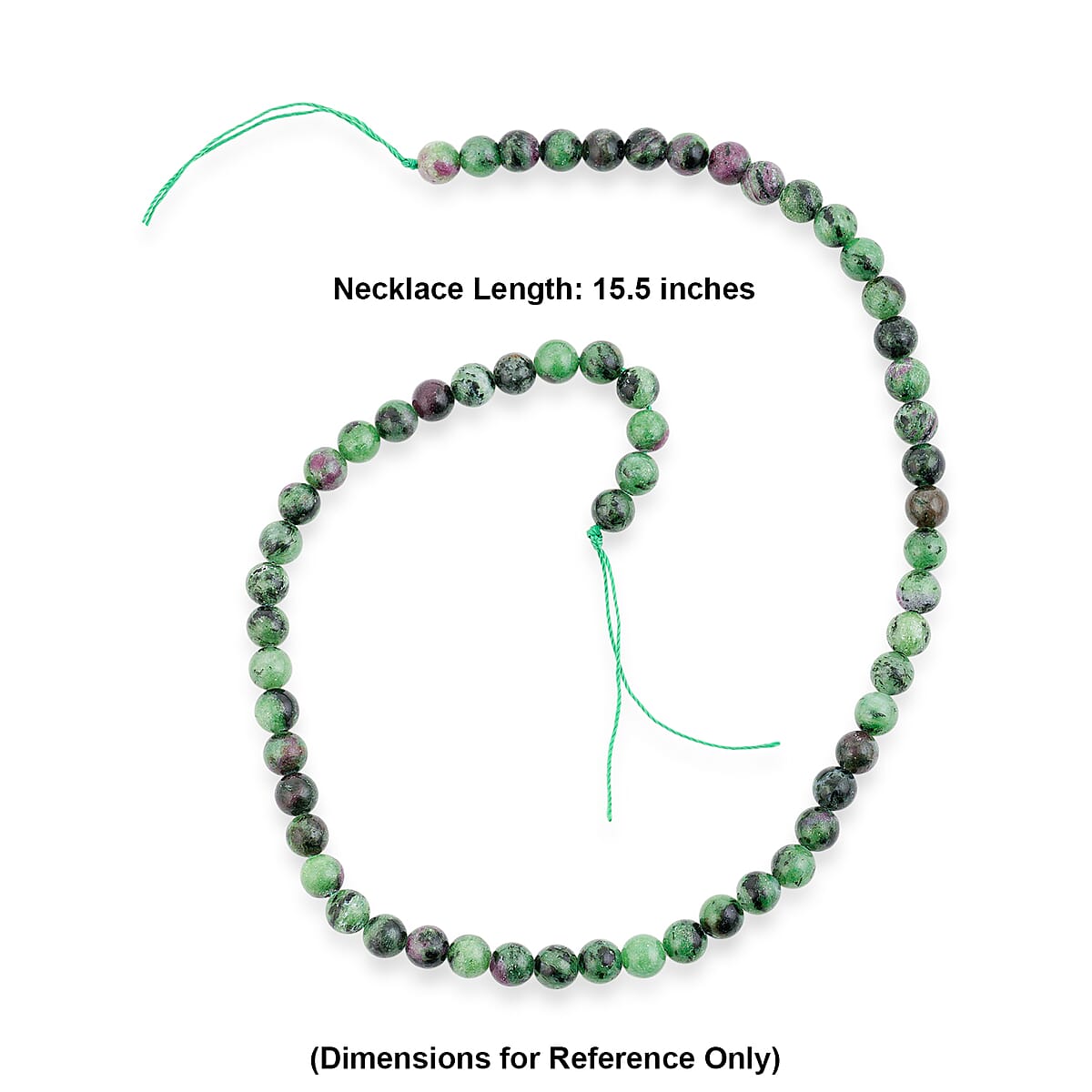GCS Ruby Zoisite Beaded Strand (15.5 Inches) 147.00 ctw image number 3