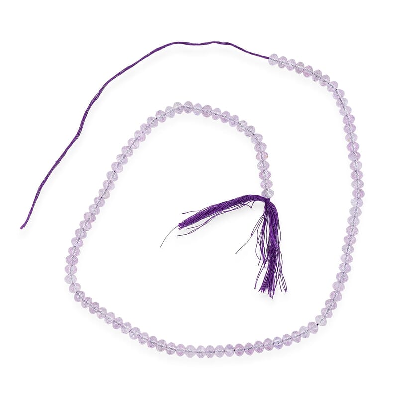 GCS Round Amethyst Beaded Strand (16 Inches) 73.45 ctw
