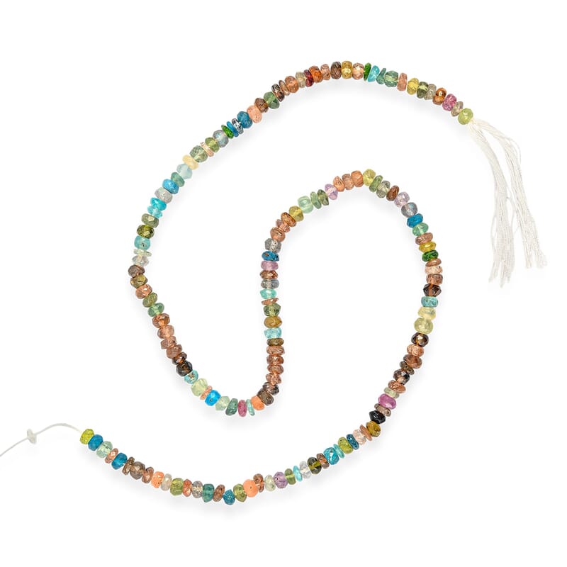 GCS Multi Gemstone Beaded Strand (13.5 Inches) 52.50 ctw