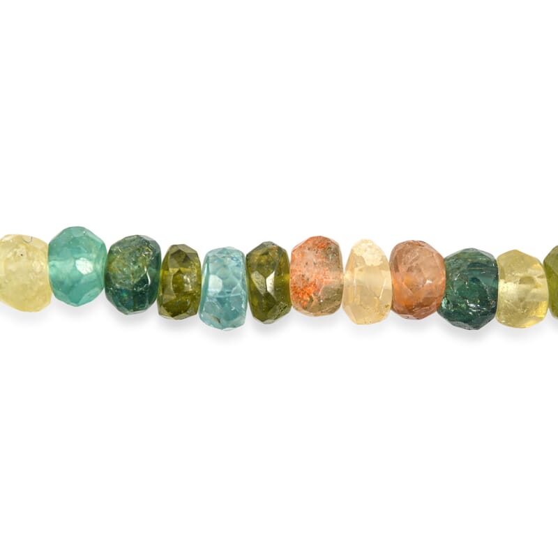 GCS Round Multi Gemstone 61.90 ctw Beaded Strand (13.5 Inches)