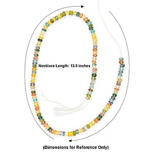GCS Round Multi Gemstone Beaded Strand (13.5 Inches) 61.90 ctw