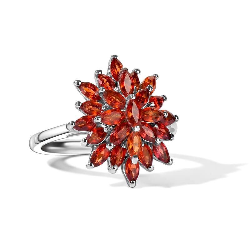 EverTrue Red Sapphire 2.70 ctw Ring in Platinum Bond (Size 7.0)