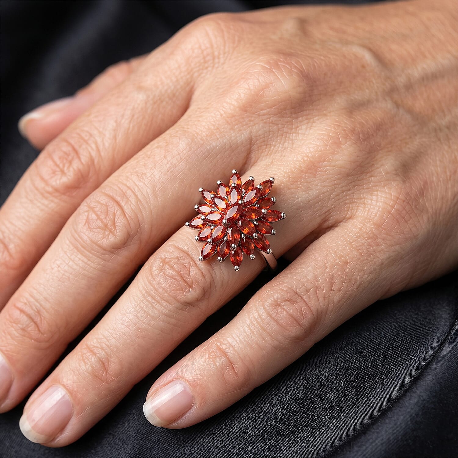 EverTrue Red Sapphire 2.70 ctw Ring in Platinum Bond (Size 9.0)
