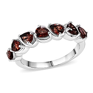 EverTrue Raspberry Zircon 1.75 ctw Band Ring in Platinum Bond (Size  9.0)