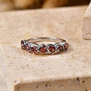 EverTrue Raspberry Zircon 1.75 ctw Band Ring in Platinum Bond (Size  9.0)