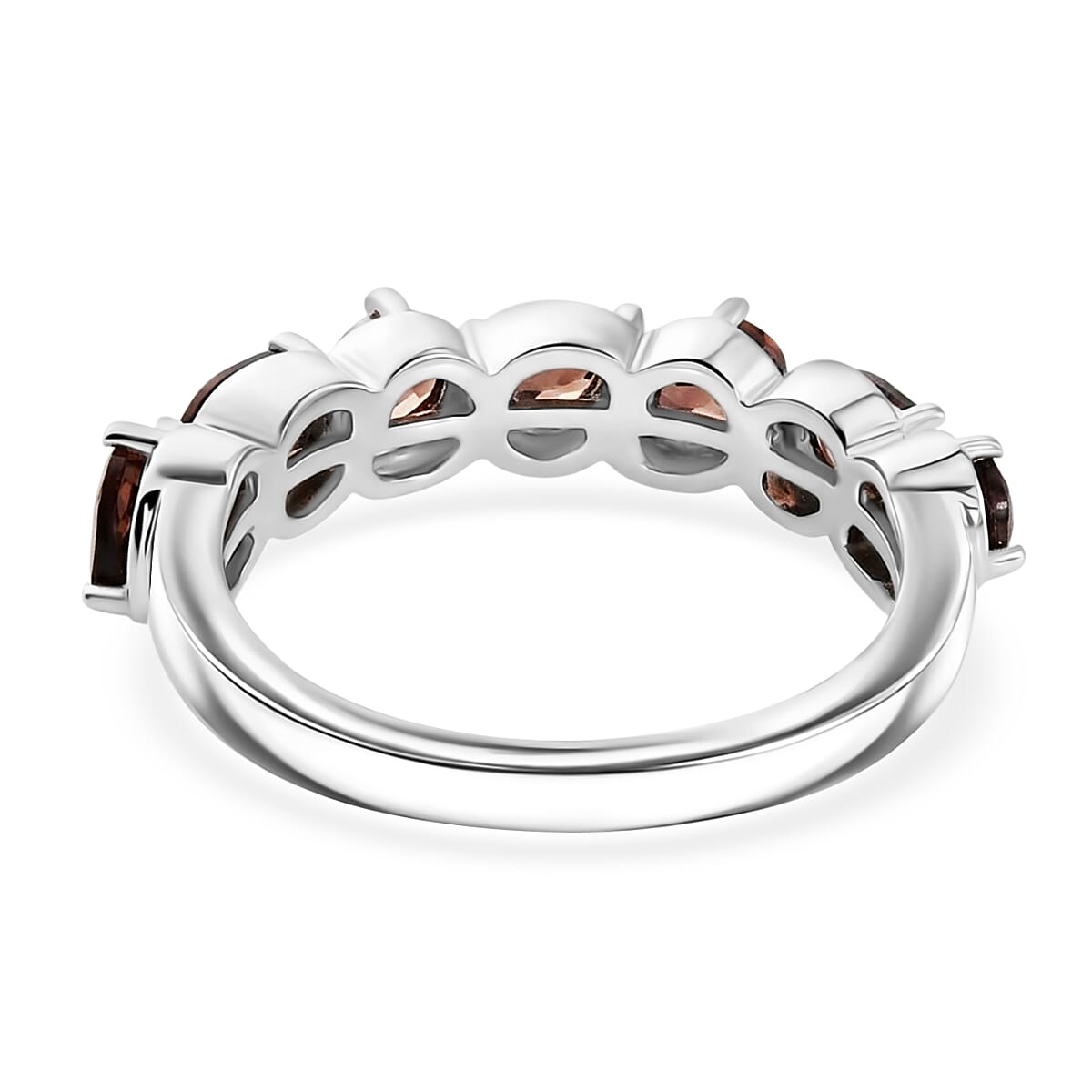 EverTrue Raspberry Zircon 1.75 ctw Band Ring in Platinum Bond (Size  9.0) image number 4