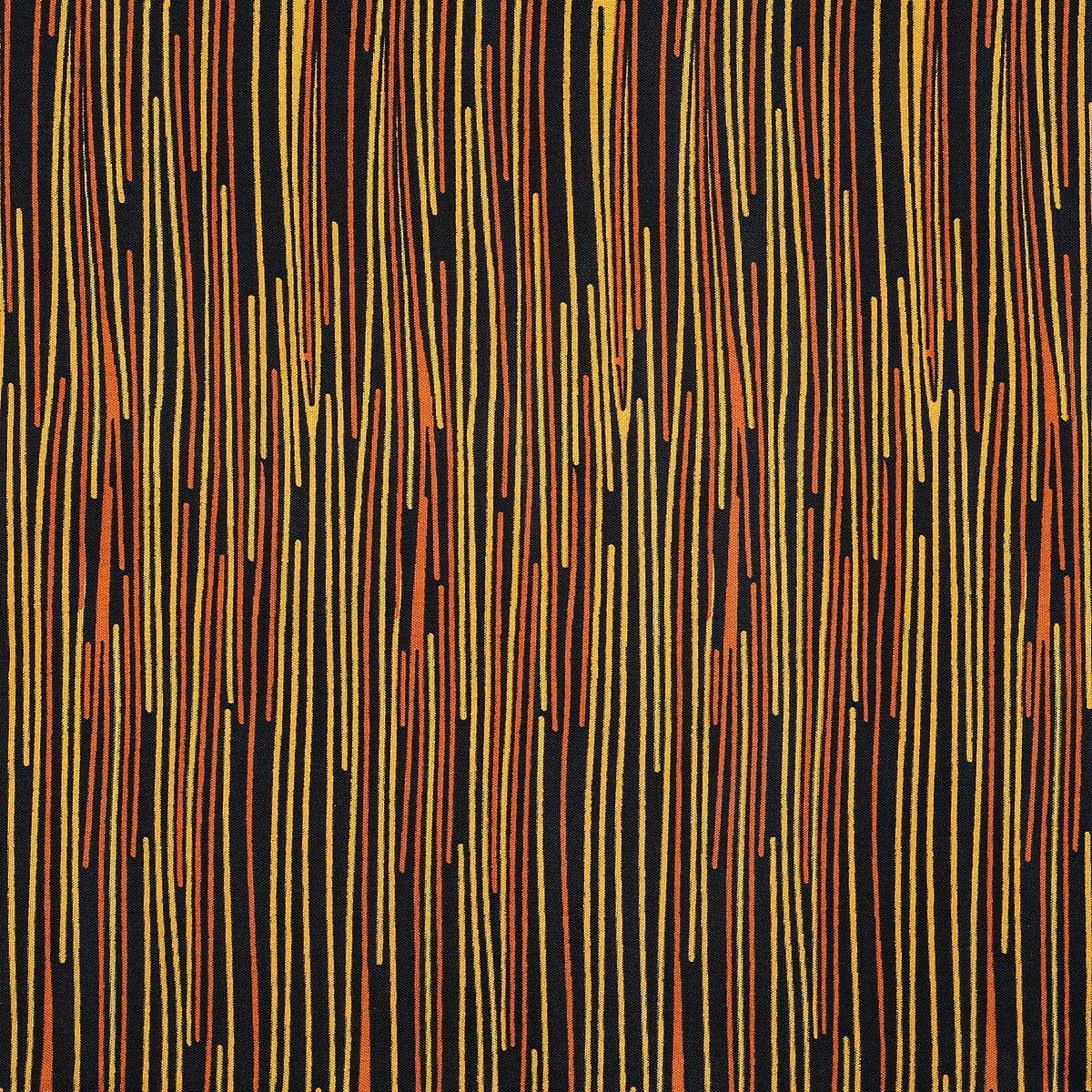 Winlar Gold and Black Print Long Kaftan image number 3
