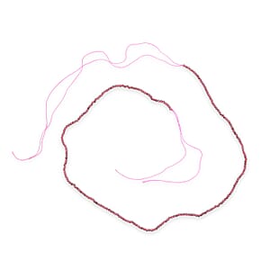 GCS Pink Garnet Beaded Strand (16 Inches) 15.80 ctw
