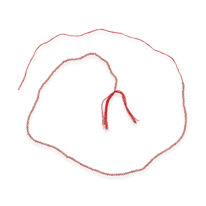 GCS Mozambique Garnet 11.75 ctw Beaded Strand (12.50 Inches)