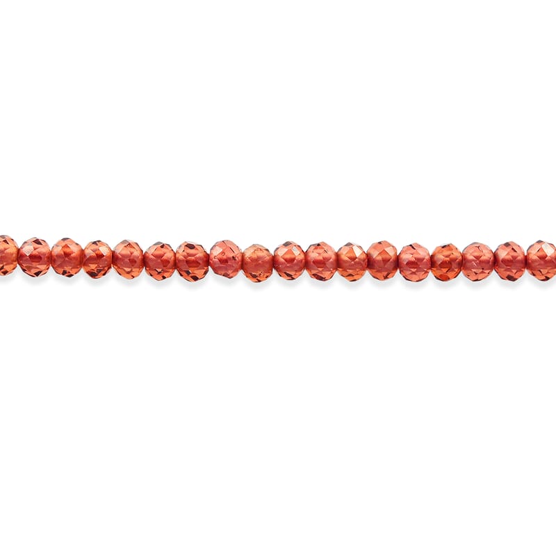 GCS Mozambique Garnet 11.75 ctw Beaded Strand (12.50 Inches)