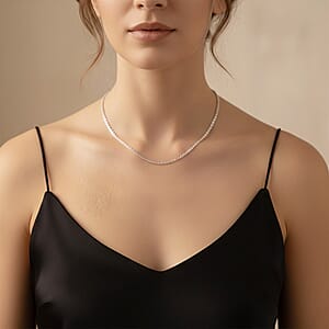 Italian Brillantina Chain Necklace in Sterling Silver (20 Inches) 4.70 Grams