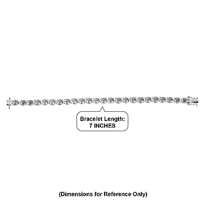 D'Joy 161 Facets Moissanite 15.00 ctw Vintage European Engagement Bracelet in Rhodium Over Sterling Silver (6.50 In)