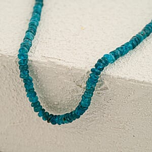 GCS Round Neon Apatite Beaded Strand (13.75 Inches) 46.50 ctw