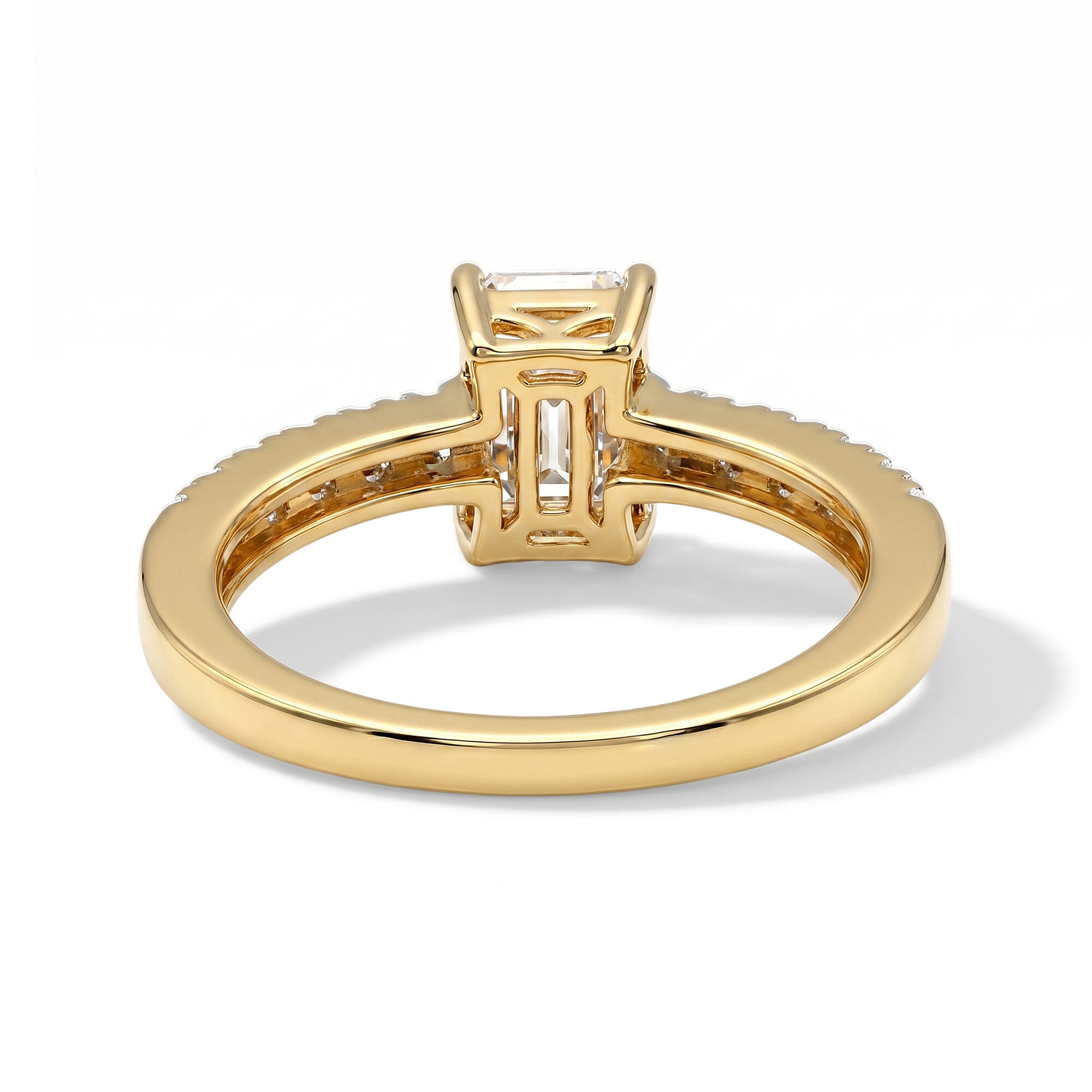D'Joy Moissanite 1.20 ctw Ring in 18K Vermeil Yellow Gold Over Sterling Silver (Size 10.0)