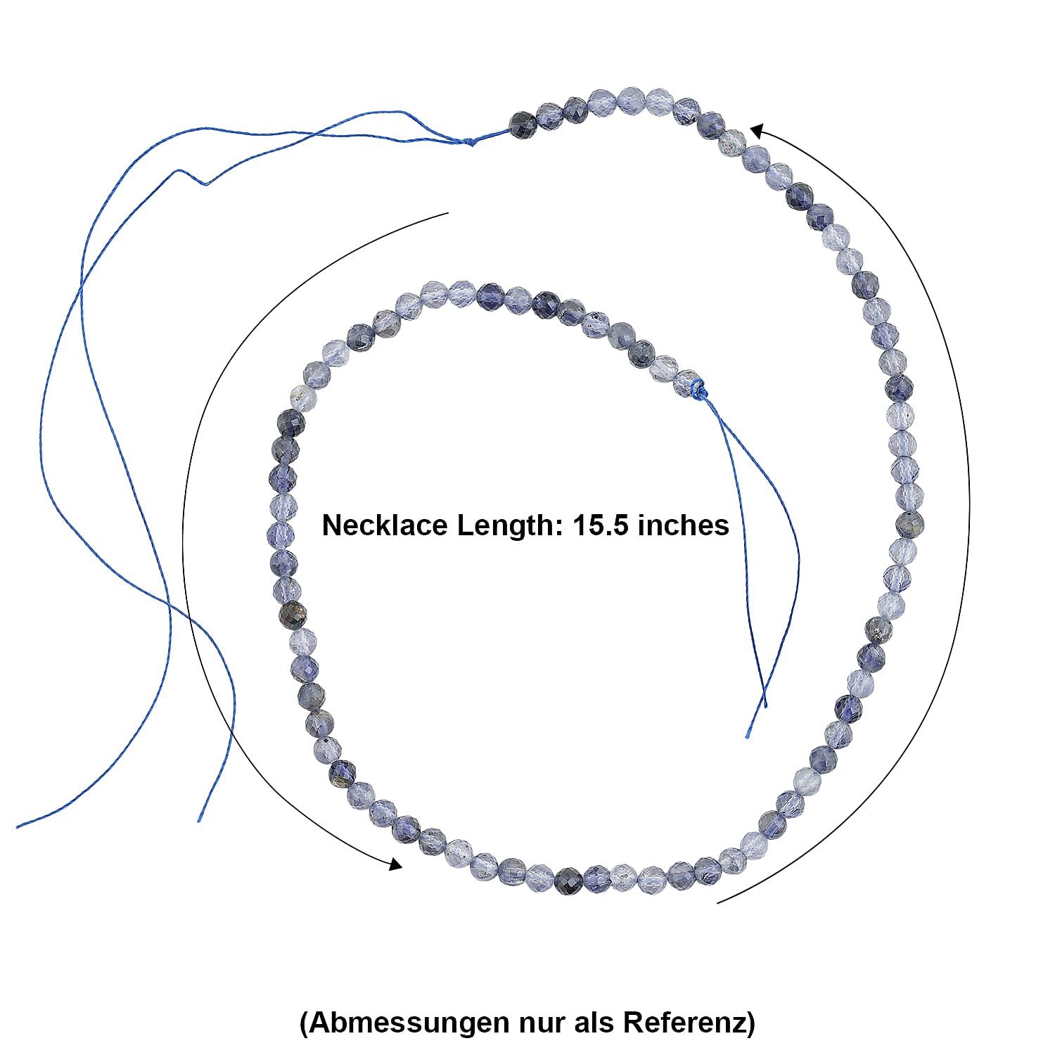 GCS Catalina Iolite Beaded Strand (15.5 Inches) 60.20 ctw