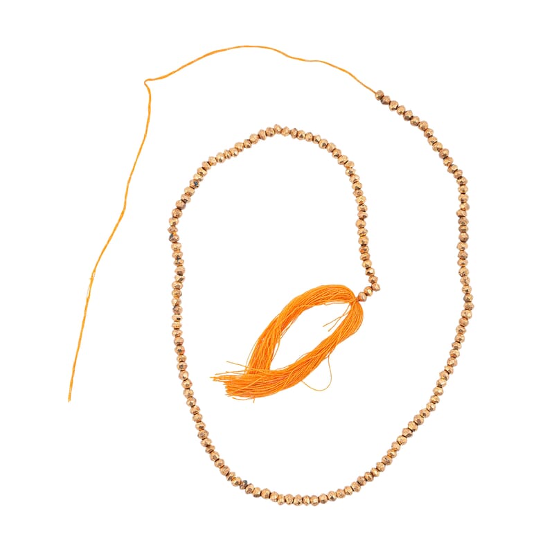 GCS Gold Pyrite Beaded Strand (13 Inches) 42.50 ctw
