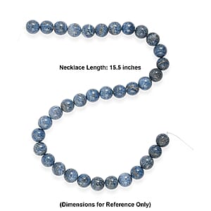 GCS Blue Sponge Coral Round Beaded Strand (15.5 Inches)
