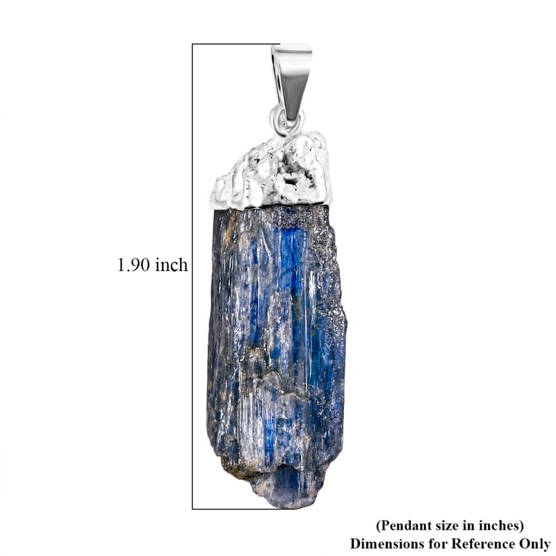 Sodalite 90.00 ctw Pendant Without Chain in Silvertone