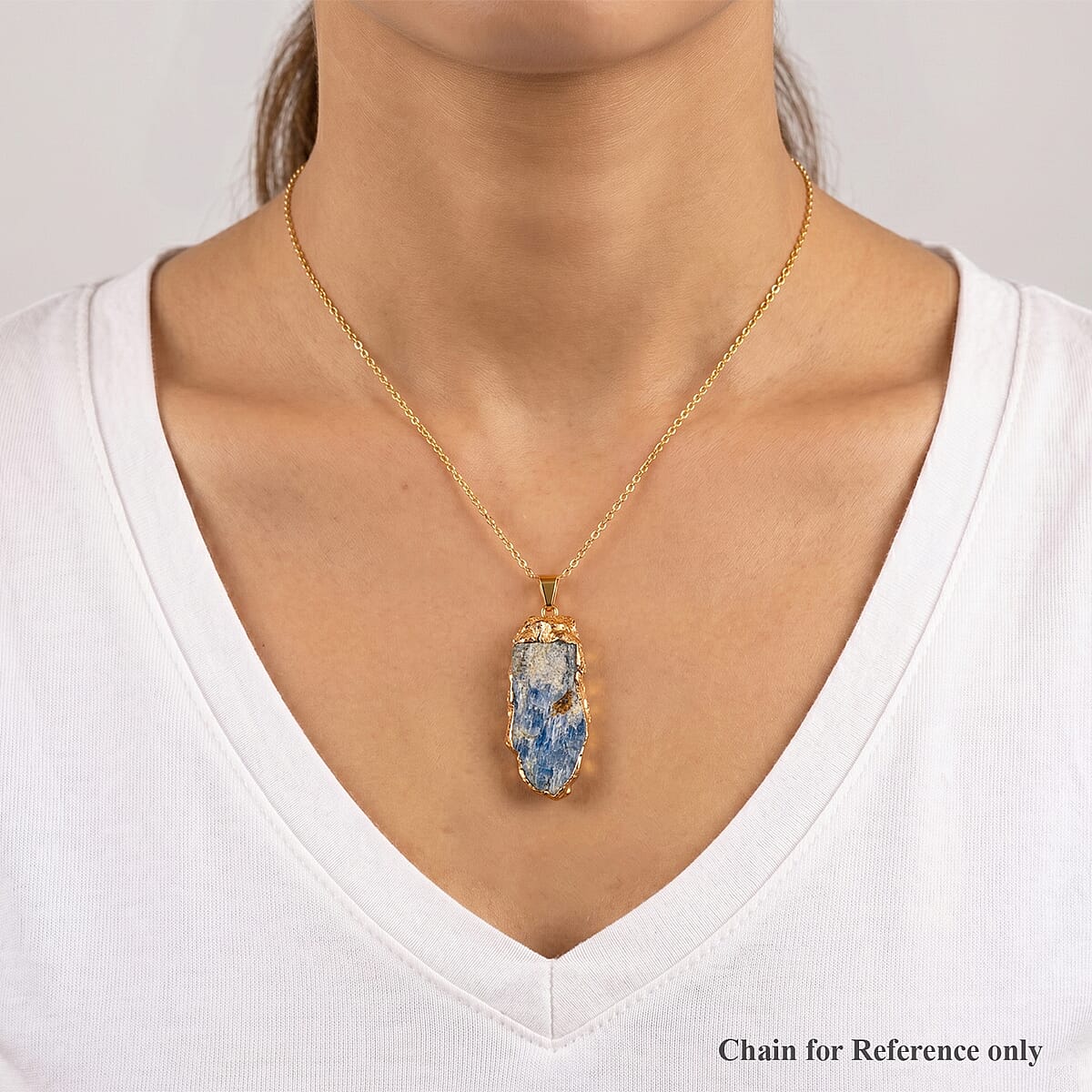 Sodalite 39.00 ctw Pendant Without Chain in Goldtone image number 2