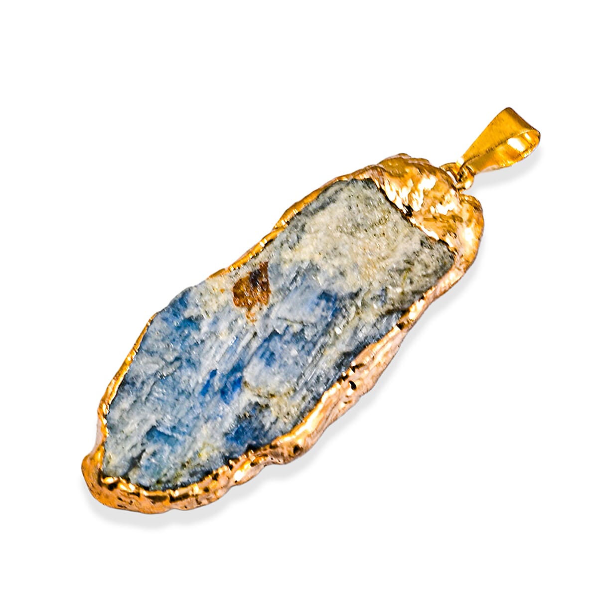 Sodalite 39.00 ctw Pendant Without Chain in Goldtone