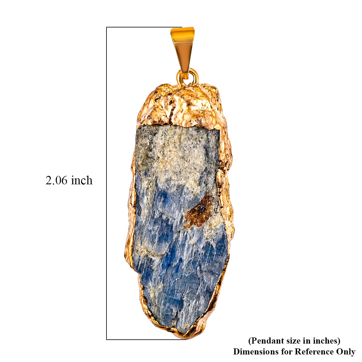 Sodalite 39.00 ctw Pendant Without Chain in Goldtone