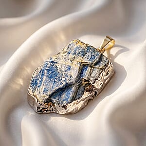 Sodalite 39.00 ctw Pendant Without Chain in Silvertone