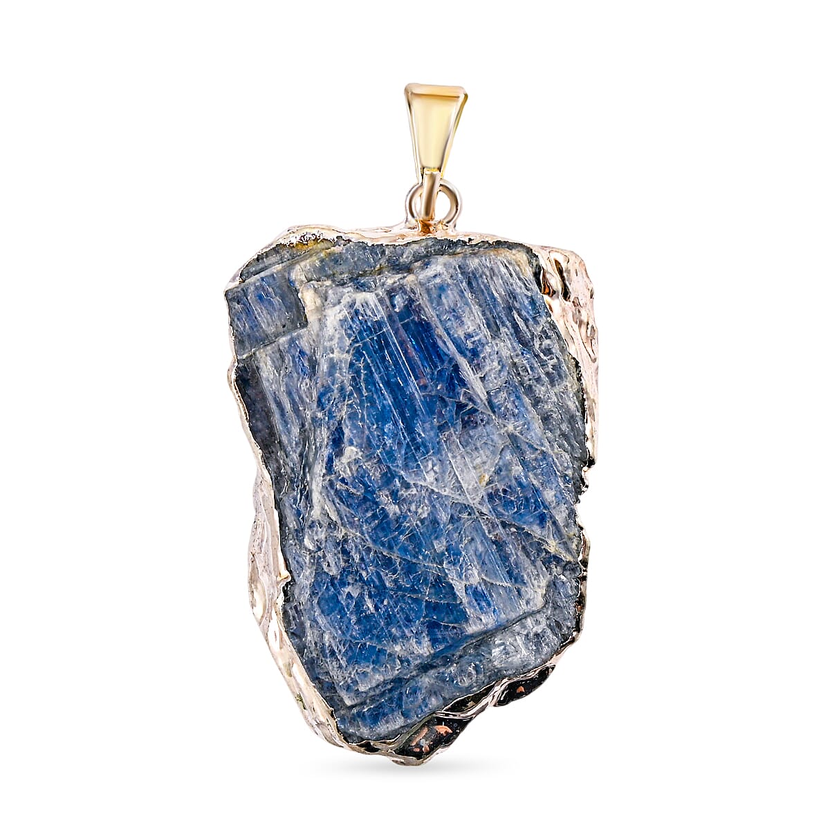 Sodalite 39.00 ctw Pendant Without Chain in Silvertone image number 4