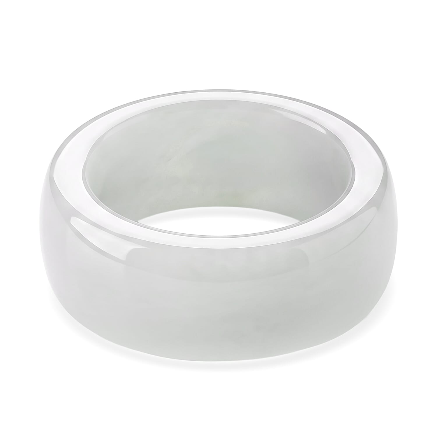 Pixiu Natural Jade 45.00 ctw Band Ring in 24K Yellow Gold (Size 5.0)