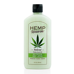 Hemp Heaven Natural Hemp Seed Oil Body Lotion (12oz) Pear Blossom
