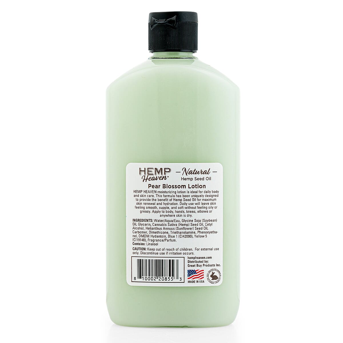 Hemp Heaven Natural Hemp Seed Oil Body Lotion (12oz) Pear Blossom image number 2