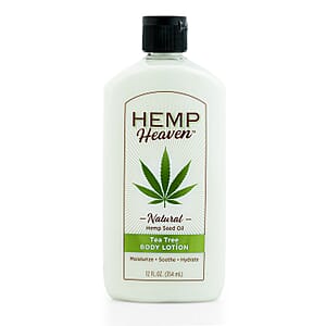 Hemp Heaven Natural Hemp Seed Oil Body Lotion (12oz) Tea Tree