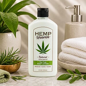 Hemp Heaven Natural Hemp Seed Oil Body Lotion (12oz) Tea Tree