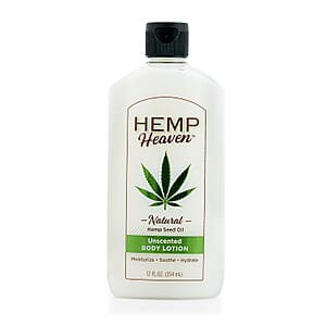 Hemp Heaven Natural Hemp Seed Oil Body Lotion (12oz) Unscented 
