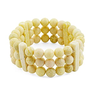 Pineapple Jasper 270.45 ctw beaded Bracelet (7.00 In)