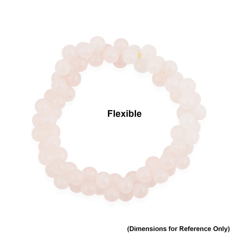 Peanut Moss Agate 119.75 ctw Beaded Bracelet (7.00 In)