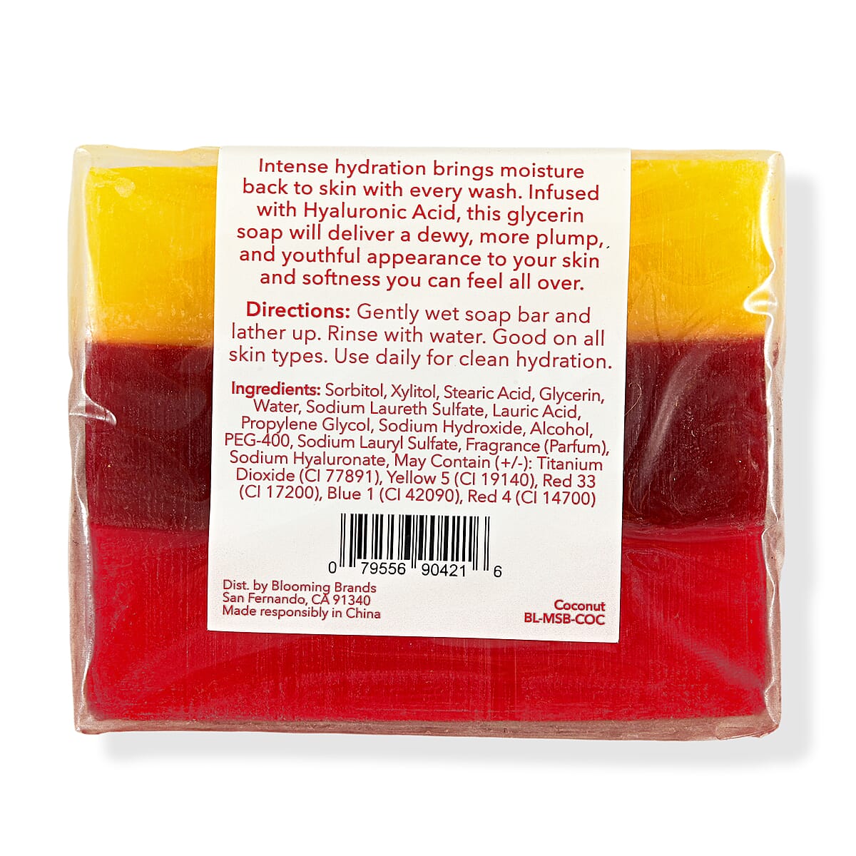 BLOSSOM Layered in LUXURY Coconut 3.3oz Hydrating Bar Soap w/Glycerin & Hyaluronic Acid Body Soap C/P 72 image number 1