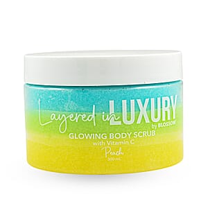 BLOSSOM Layered in LUXURY Peach 10.14oz Glowing Body Scrub Balm w/Vitamin C C/P 24