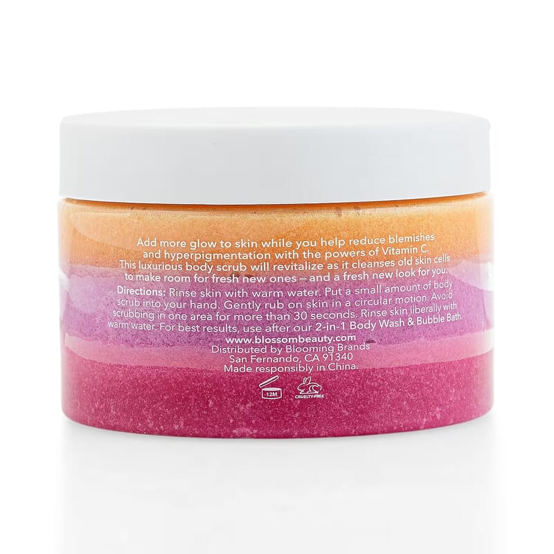 BLOSSOM Layered in LUXURY Coconut 10.14oz Glowing Body Scrub Balm w/Vitamin C C/P 24