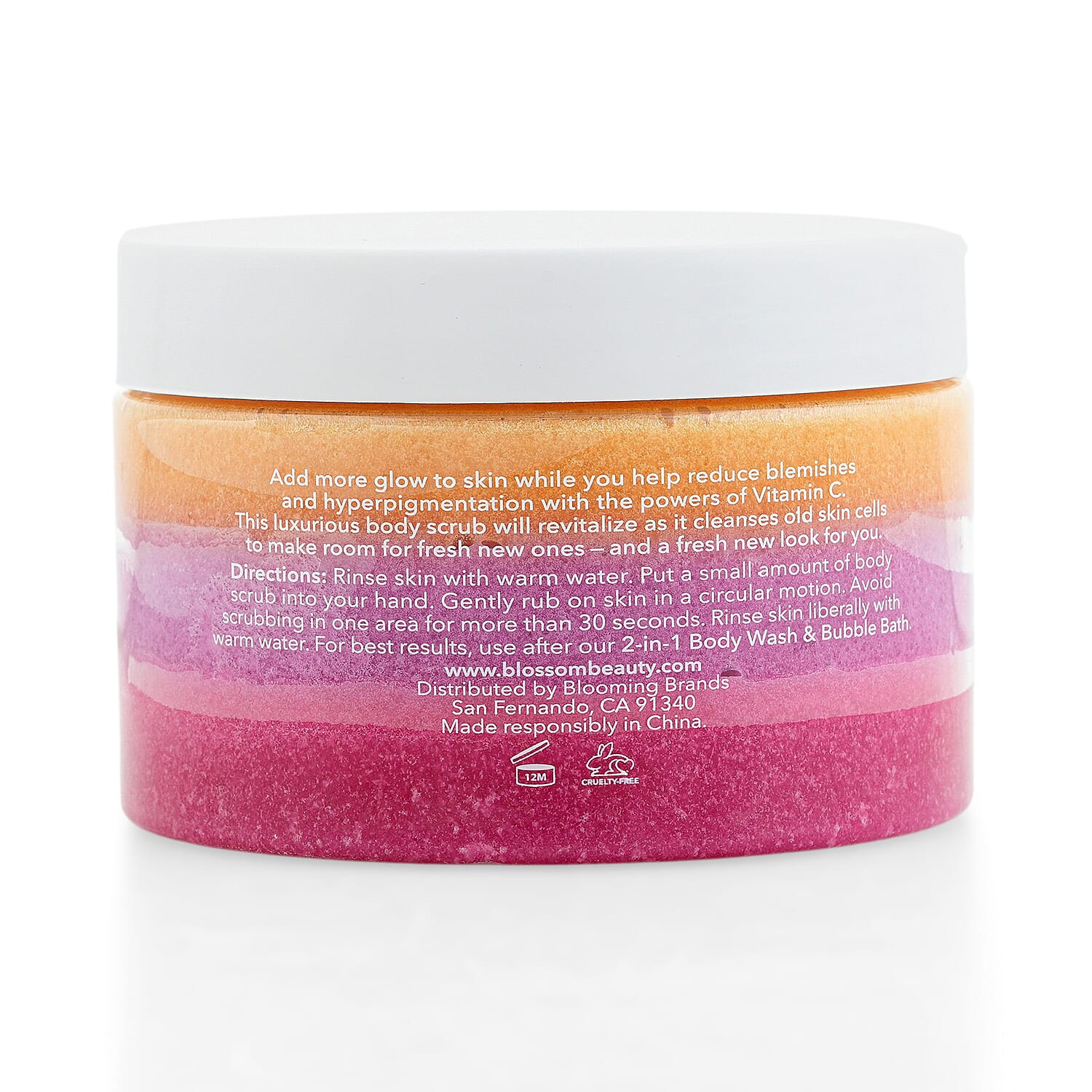 BLOSSOM Layered in LUXURY Coconut 10.14oz Glowing Body Scrub Balm w/Vitamin C C/P 24