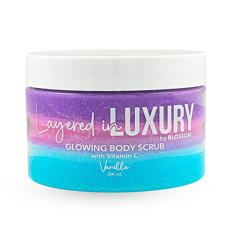 BLOSSOM Layered in LUXURY Vanilla 10.14oz Glowing Body Scrub Balm w/Vitamin C C/P 24