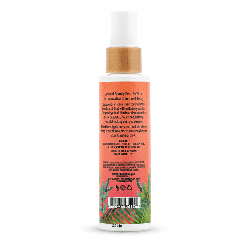 Joyce Giruad Natura Amor Papaya Enzyme Body Oil (4oz) Made in US