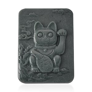 Natural Olmec Jade Lucky Cat Carved Decoration 150.00 ctw