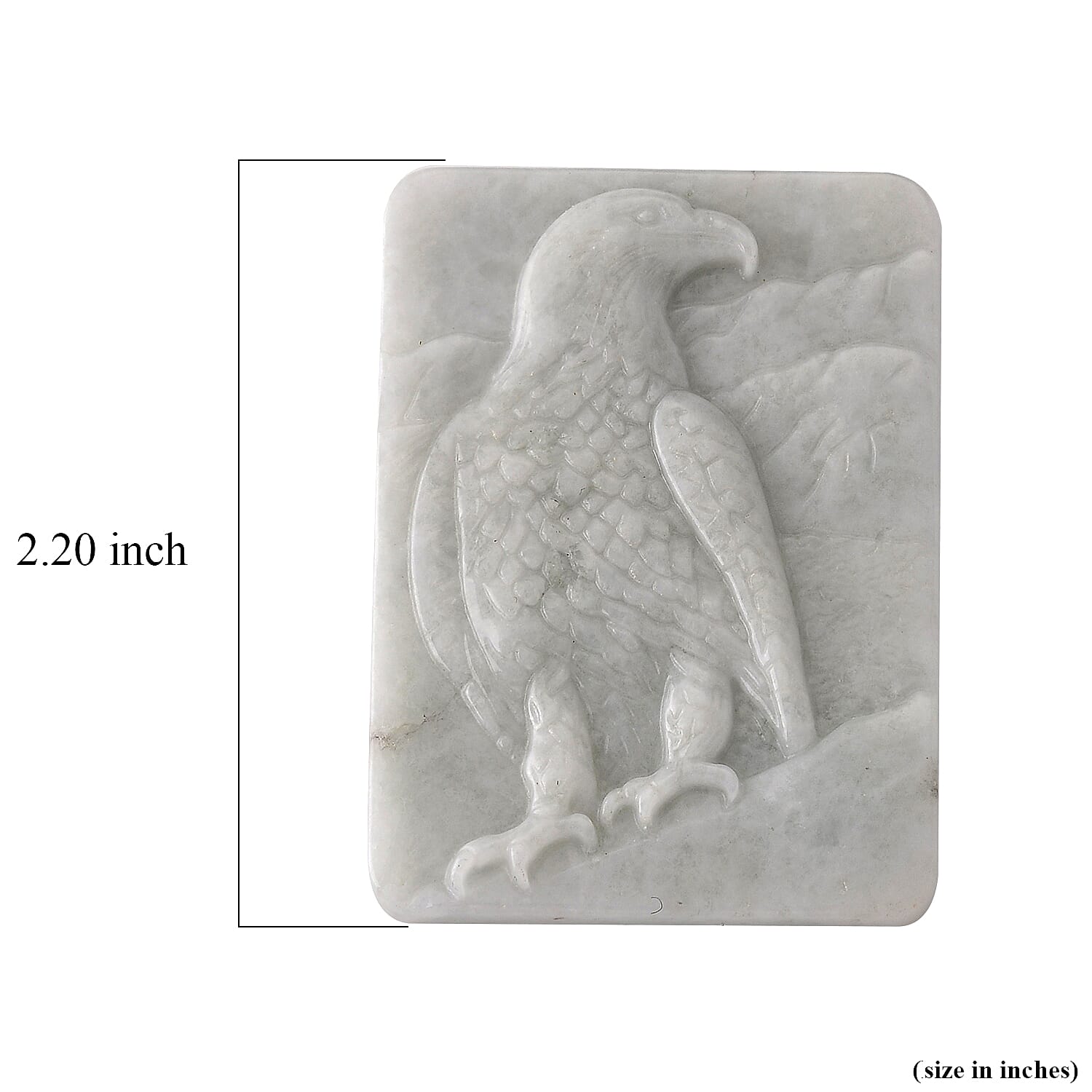 Natural Jade Eagle Carved Decoration 150.00 ctw