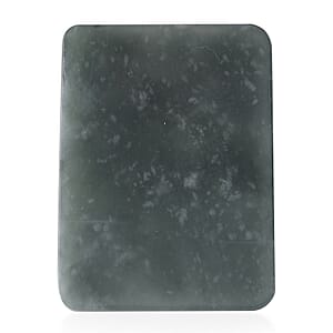 Natural Olmec Jadeite Carved Peacock Bar (55x45mm) 135.00 ctw