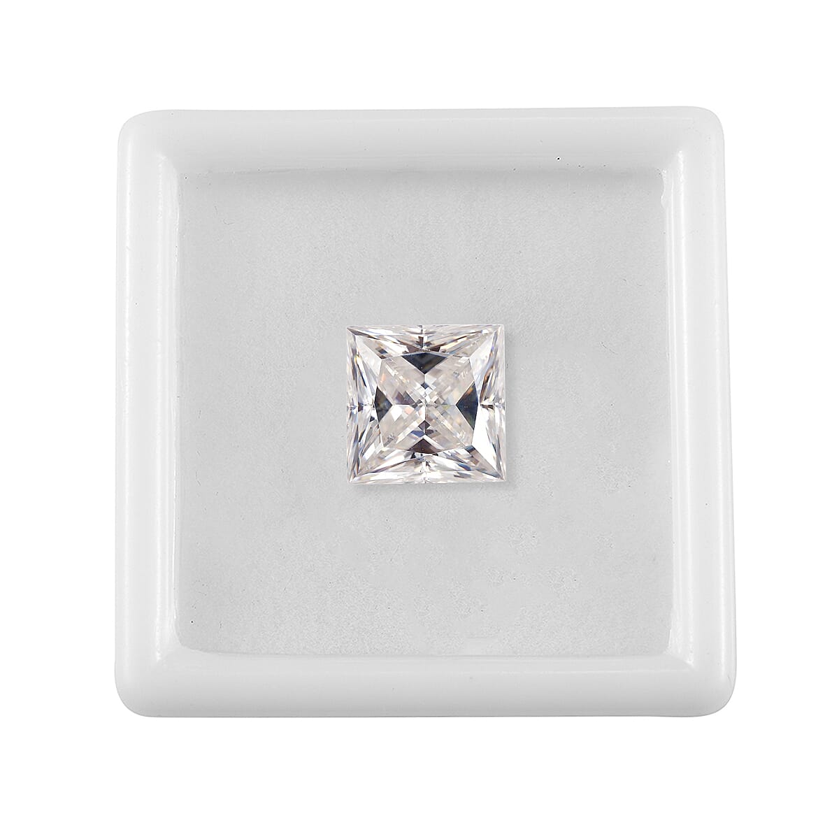 Princess Cut Moissanite (Sqr 10 mm) 4.77 ctw image number 3