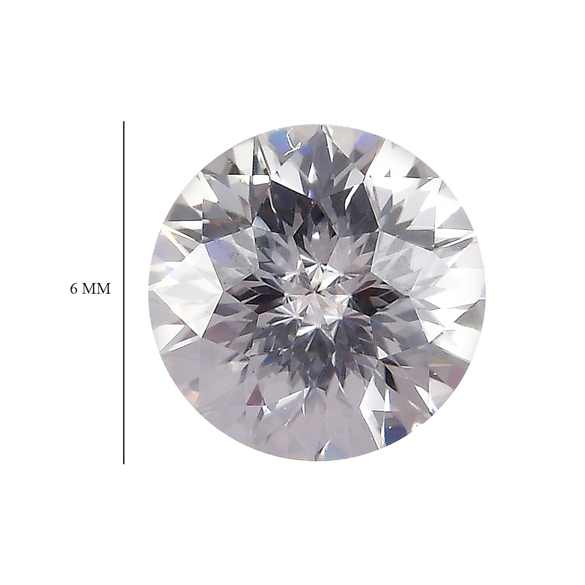 Moissanite (Rnd 6 mm) 0.77 ctw