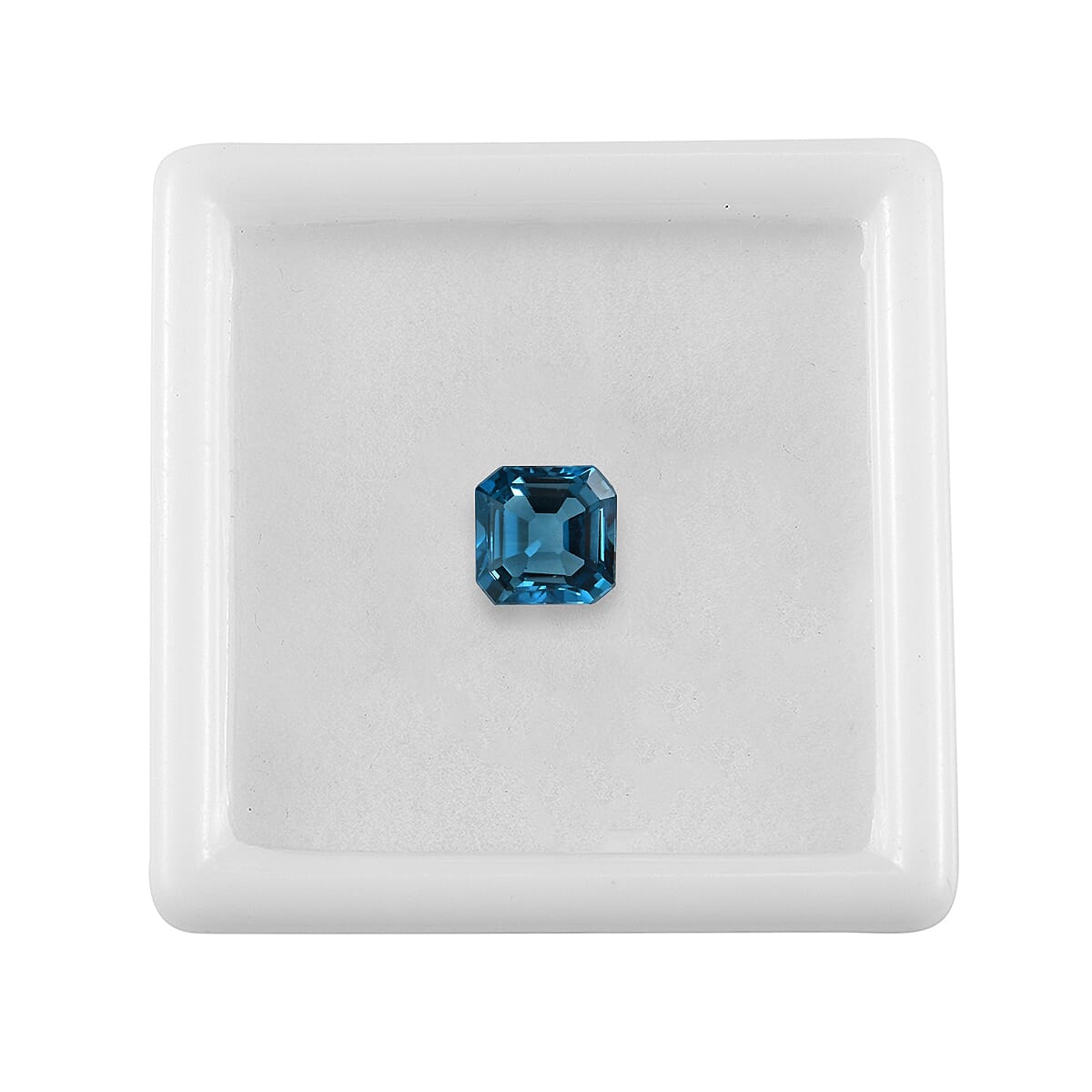 Asscher Cut London Blue Topaz (Oct 7x7 mm) 1.73 ctw